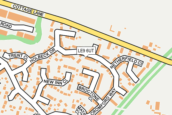 LE9 6UT map - OS OpenMap – Local (Ordnance Survey)