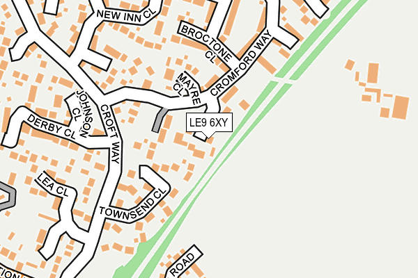 LE9 6XY map - OS OpenMap – Local (Ordnance Survey)