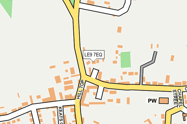 LE9 7EQ map - OS OpenMap – Local (Ordnance Survey)