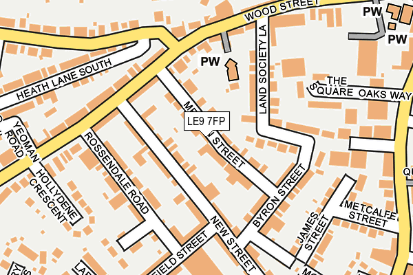 LE9 7FP map - OS OpenMap – Local (Ordnance Survey)