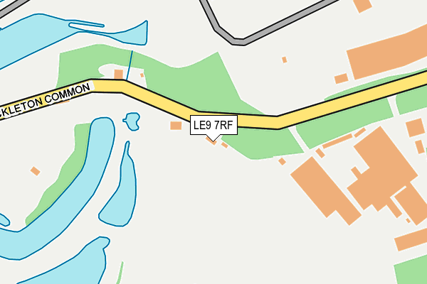 LE9 7RF map - OS OpenMap – Local (Ordnance Survey)