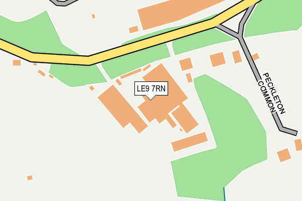 LE9 7RN map - OS OpenMap – Local (Ordnance Survey)