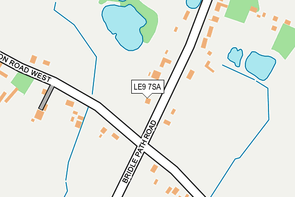 LE9 7SA map - OS OpenMap – Local (Ordnance Survey)