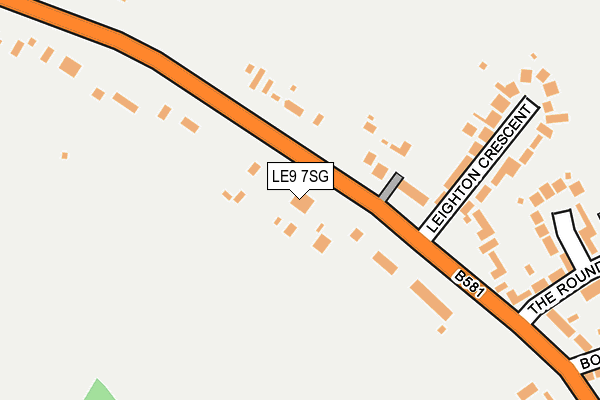 LE9 7SG map - OS OpenMap – Local (Ordnance Survey)