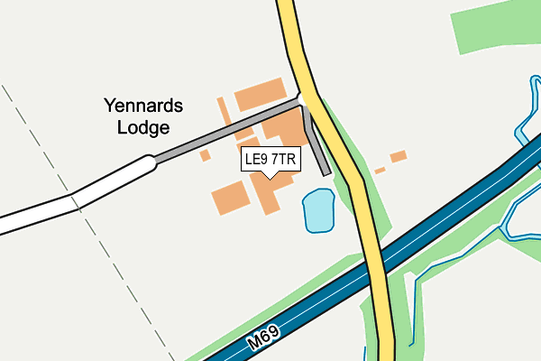 LE9 7TR map - OS OpenMap – Local (Ordnance Survey)