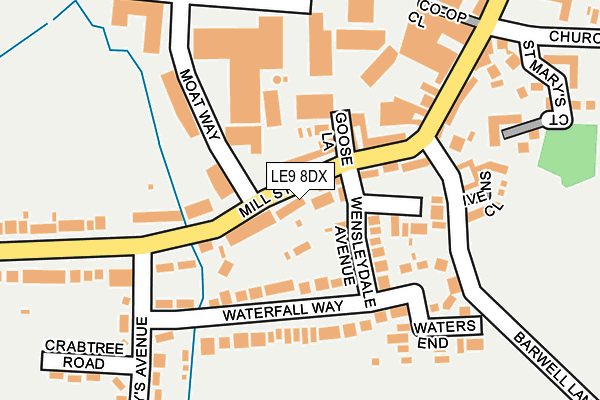 Map of MILL STREET MOTORS (2000) LIMITED at local scale