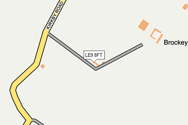 LE9 8FT map - OS OpenMap – Local (Ordnance Survey)