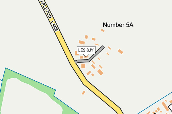 LE9 8JY map - OS OpenMap – Local (Ordnance Survey)