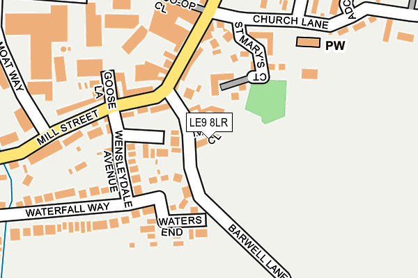 LE9 8LR map - OS OpenMap – Local (Ordnance Survey)