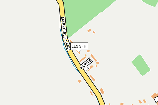 LE9 9FH map - OS OpenMap – Local (Ordnance Survey)