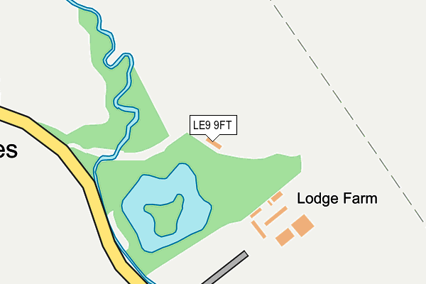 LE9 9FT map - OS OpenMap – Local (Ordnance Survey)