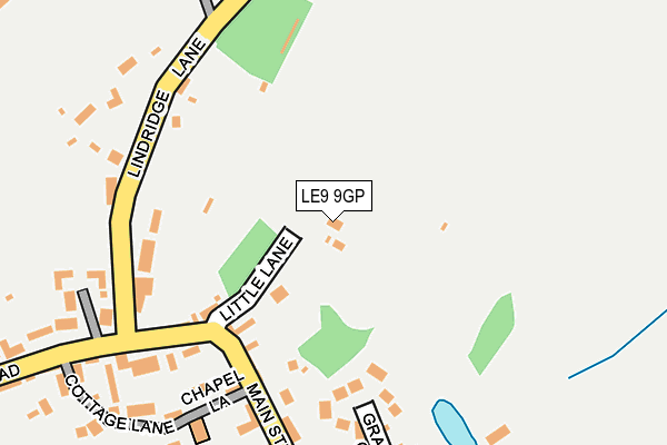 LE9 9GP map - OS OpenMap – Local (Ordnance Survey)