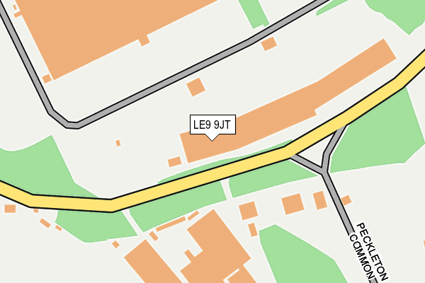 LE9 9JT map - OS OpenMap – Local (Ordnance Survey)