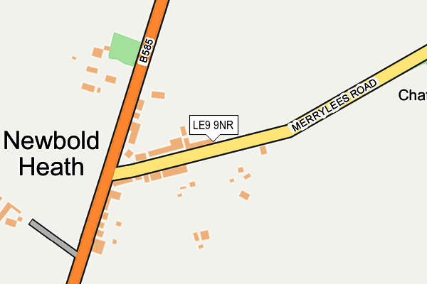 Map of WB STRONG LIMITED at local scale