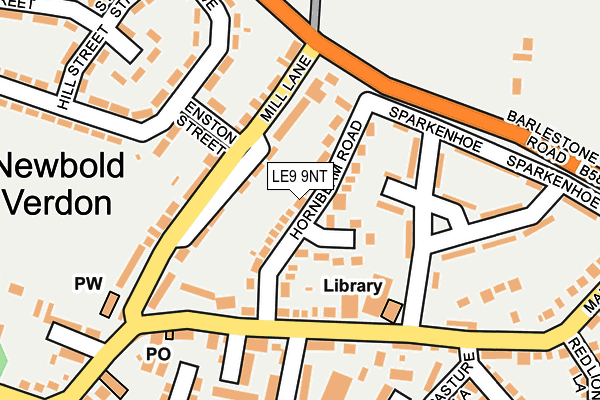 LE9 9NT map - OS OpenMap – Local (Ordnance Survey)