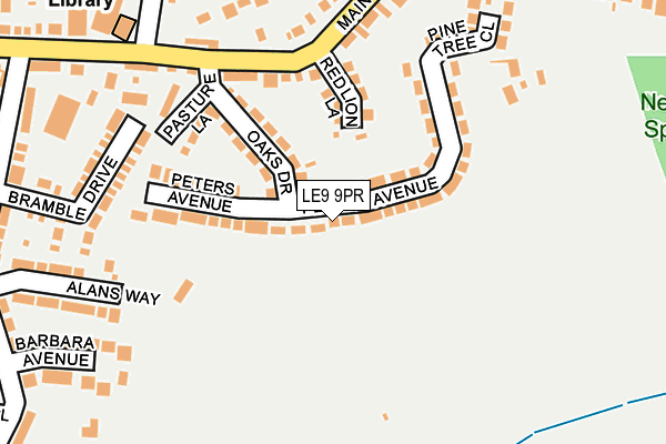 LE9 9PR map - OS OpenMap – Local (Ordnance Survey)