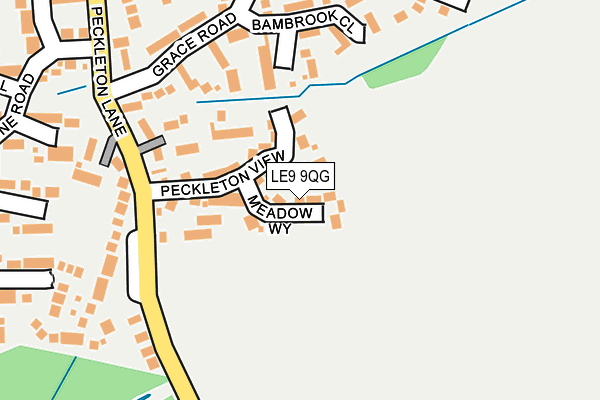 LE9 9QG map - OS OpenMap – Local (Ordnance Survey)