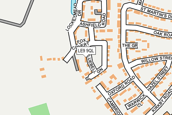 LE9 9QL map - OS OpenMap – Local (Ordnance Survey)