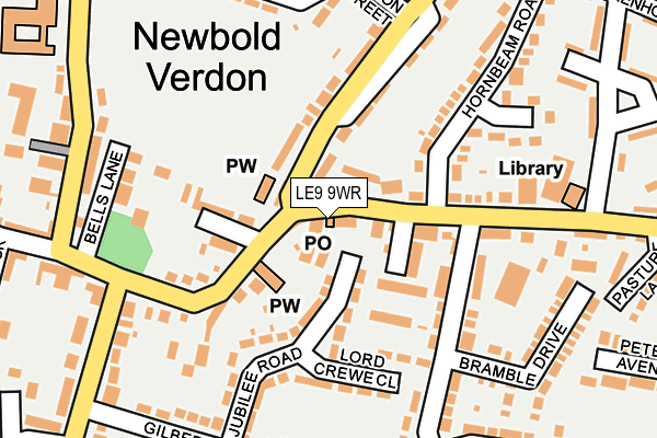 LE9 9WR map - OS OpenMap – Local (Ordnance Survey)