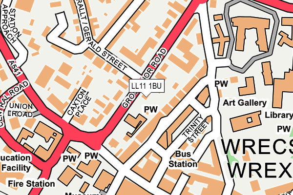 Map of THE STAGE ONE PUB COMPANY LIMITED at local scale