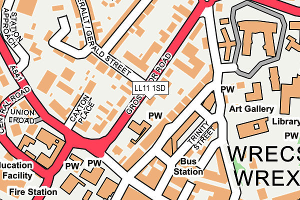 Map of ALLINGTON HUGHES LIMITED at local scale