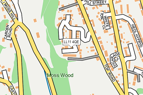 LL11 4QE map - OS OpenMap – Local (Ordnance Survey)