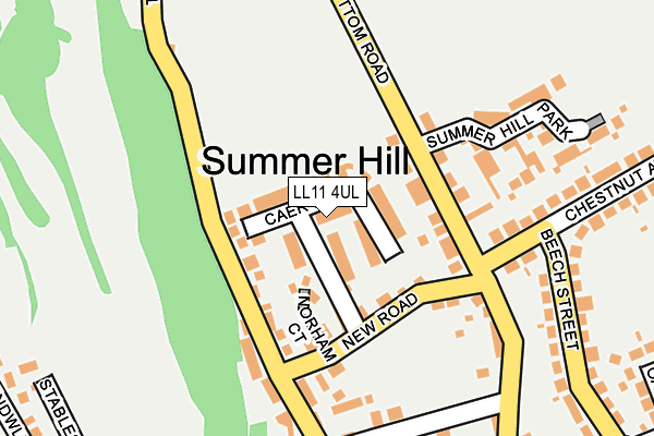 LL11 4UL map - OS OpenMap – Local (Ordnance Survey)