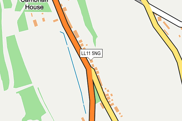 LL11 5NG map - OS OpenMap – Local (Ordnance Survey)