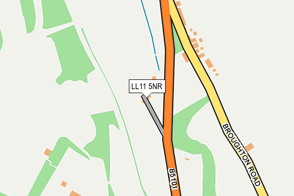 LL11 5NR map - OS OpenMap – Local (Ordnance Survey)