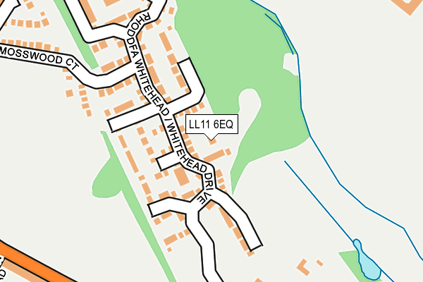 LL11 6EQ map - OS OpenMap – Local (Ordnance Survey)