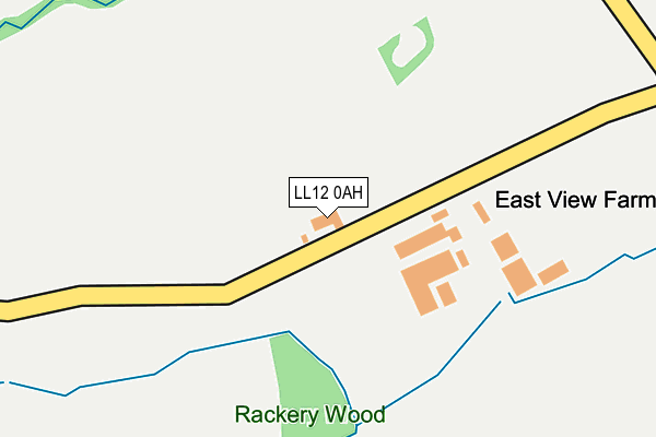 LL12 0AH map - OS OpenMap – Local (Ordnance Survey)