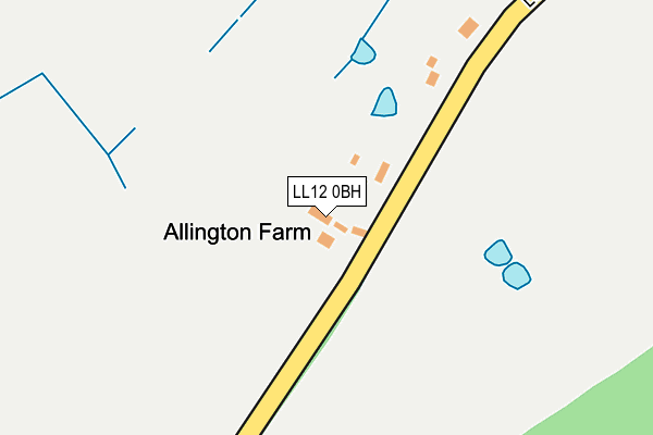 LL12 0BH map - OS OpenMap – Local (Ordnance Survey)