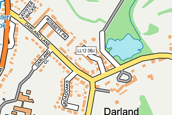 LL12 0BJ map - OS OpenMap – Local (Ordnance Survey)