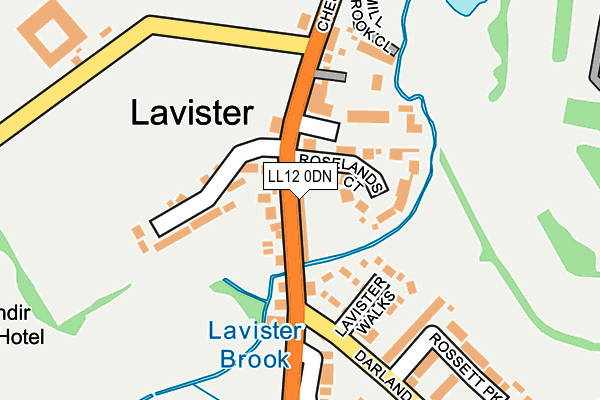 LL12 0DN map - OS OpenMap – Local (Ordnance Survey)