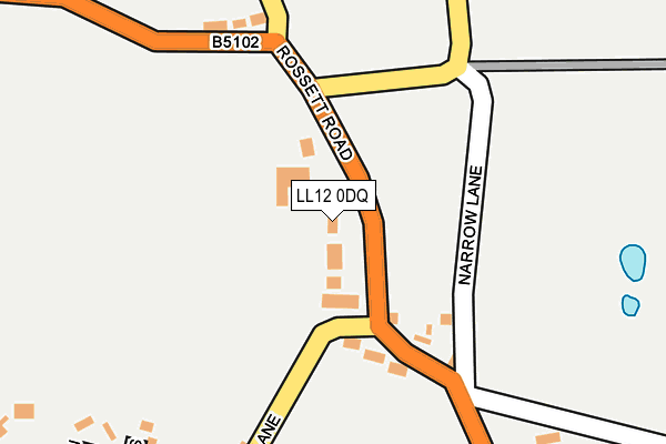 LL12 0DQ map - OS OpenMap – Local (Ordnance Survey)