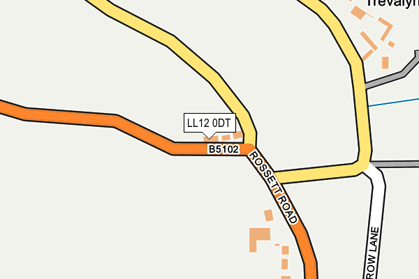 LL12 0DT map - OS OpenMap – Local (Ordnance Survey)