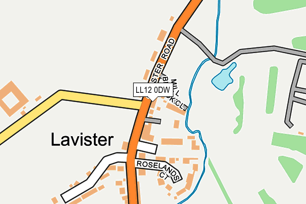 LL12 0DW map - OS OpenMap – Local (Ordnance Survey)