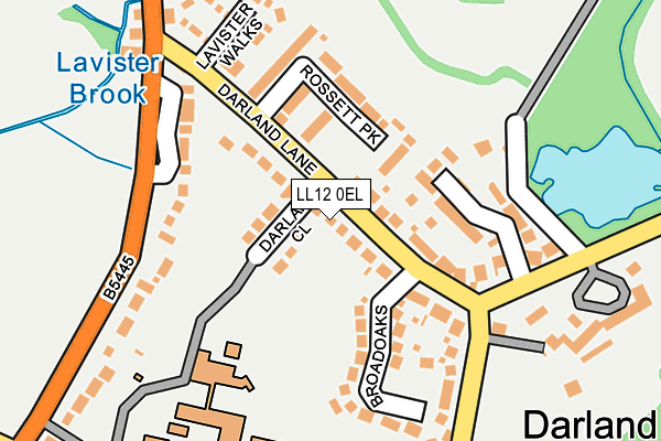 LL12 0EL map - OS OpenMap – Local (Ordnance Survey)