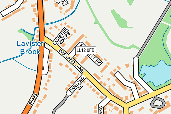 LL12 0FB map - OS OpenMap – Local (Ordnance Survey)