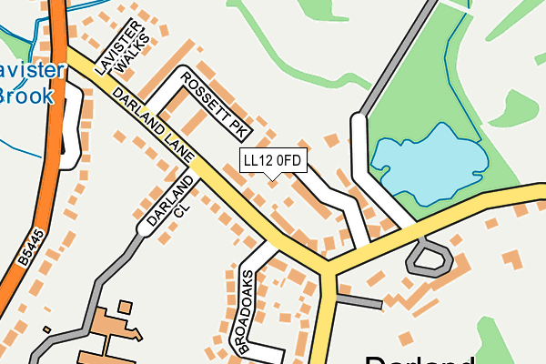 LL12 0FD map - OS OpenMap – Local (Ordnance Survey)