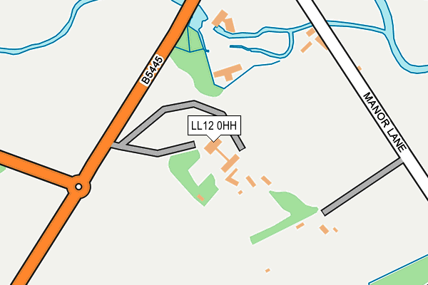 LL12 0HH map - OS OpenMap – Local (Ordnance Survey)