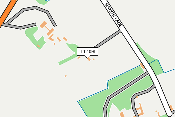 LL12 0HL map - OS OpenMap – Local (Ordnance Survey)