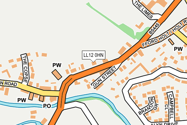 LL12 0HN map - OS OpenMap – Local (Ordnance Survey)