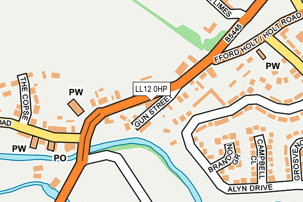 LL12 0HP map - OS OpenMap – Local (Ordnance Survey)
