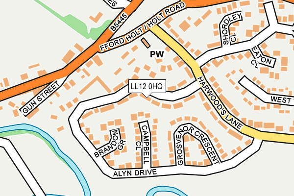 LL12 0HQ map - OS OpenMap – Local (Ordnance Survey)