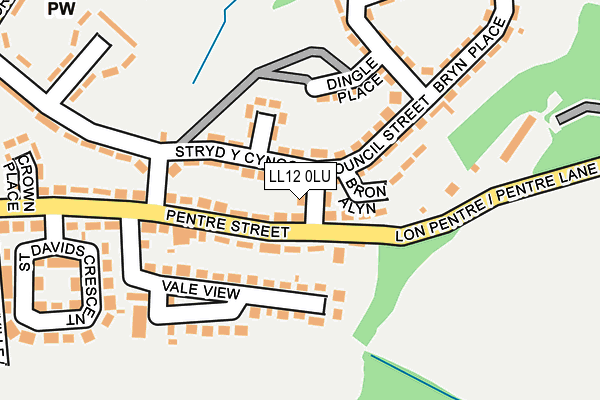 LL12 0LU map - OS OpenMap – Local (Ordnance Survey)