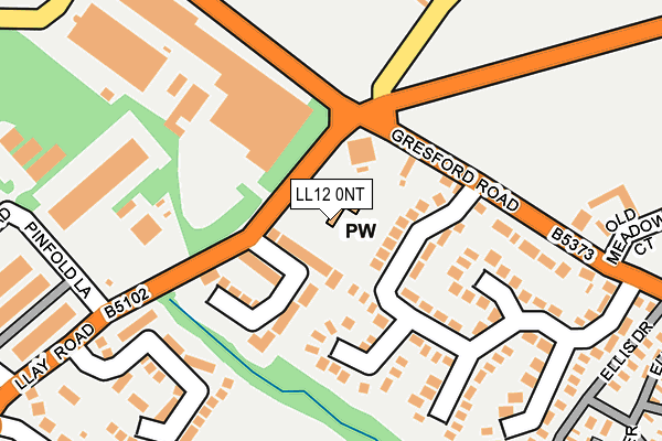 LL12 0NT map - OS OpenMap – Local (Ordnance Survey)
