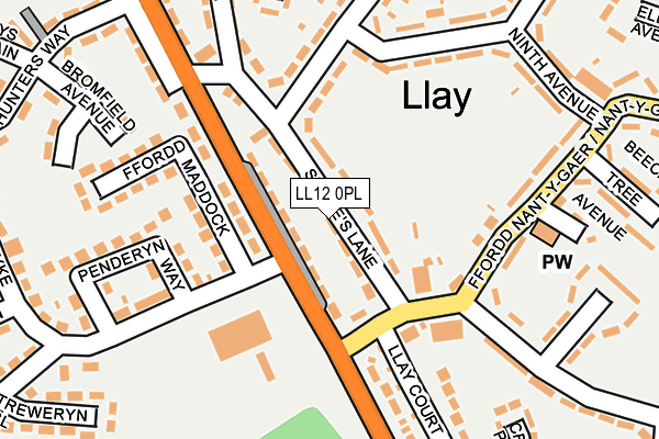 LL12 0PL map - OS OpenMap – Local (Ordnance Survey)