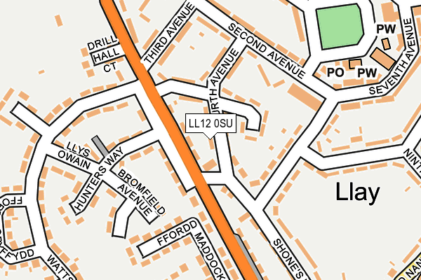 LL12 0SU map - OS OpenMap – Local (Ordnance Survey)