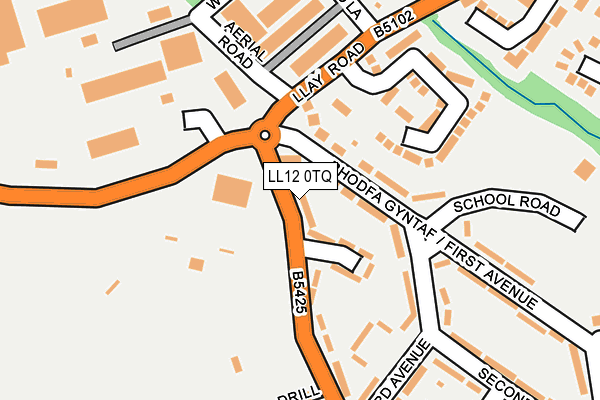LL12 0TQ map - OS OpenMap – Local (Ordnance Survey)